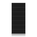 30 in. x 80 in. Hollow Core Black Painted Composite MDF Interior Door Slab