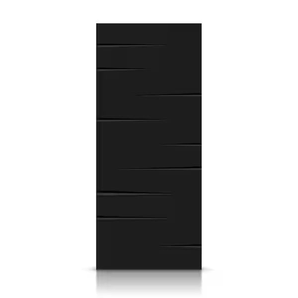 30 in. x 80 in. Hollow Core Black Painted Composite MDF Interior Door Slab