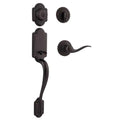 Montara Venetian Bronze Single Cylinder Door Handleset with Juno Entry Door Knob Featuring SmartKey Security