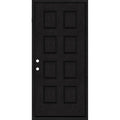 Regency 36 in. x 80 in. 8-Panel RHIS Onyx Stain Mahogany Fiberglass Prehung Front Door