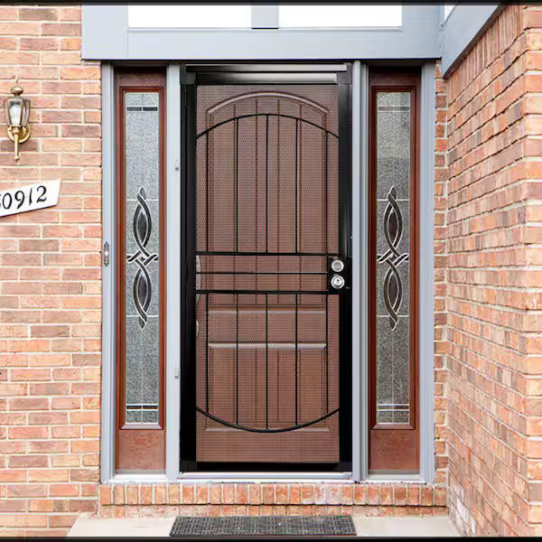 36 in. x 80 in. 805 Series Black Defender Security Door