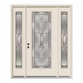 66 in. x 80 in. Full Lite Blakely Primed Steel Prehung Right-Hand Inswing Front Door with Sidelites