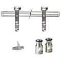 72 in. Stainless Steel Sliding Barn Door Track and Hardware Kit